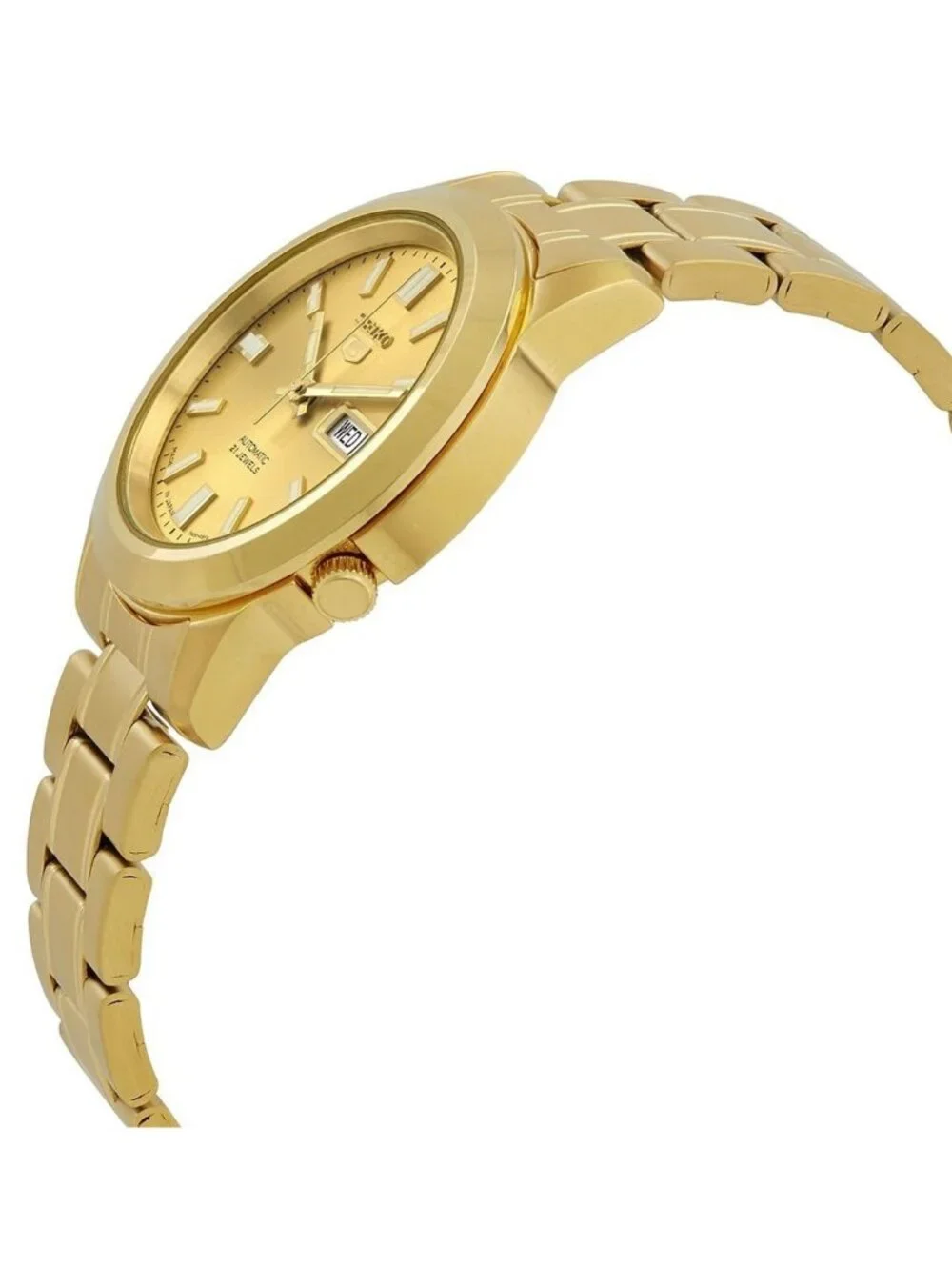 NWT Seiko 5 Automatic Gold Dial Men's Watch